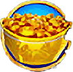 - สัญลักษณ์พิเศษ ก้อนทอง เกม Burning Pearl Bingo