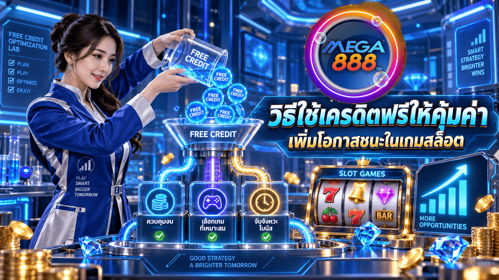 วิธีใช้เครดิตฟรี