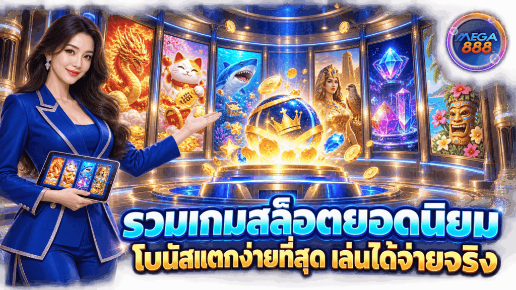 รวมเกมสล็อตยอดนิยม โบนัสแตกง่ายที่สุด เล่นได้จ่ายจริง - MEGA888 46 รวมเกมสล็อตยอดนิยม