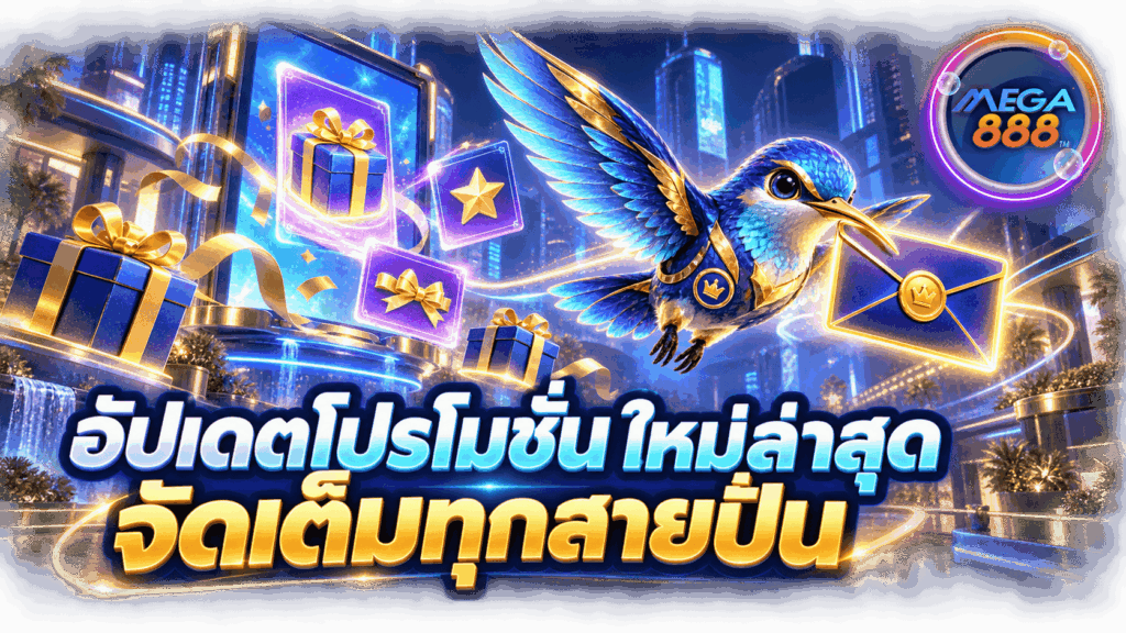 อัปเดตโปรโมชัน ใหม่ล่าสุด จัดเต็มทุกสายปั่น - MEGA888 26 อัปเดตโปรโมชัน
