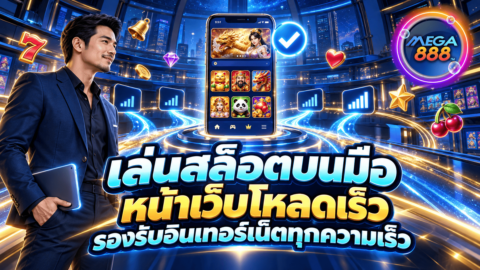 เล่นสล็อตบนมือ