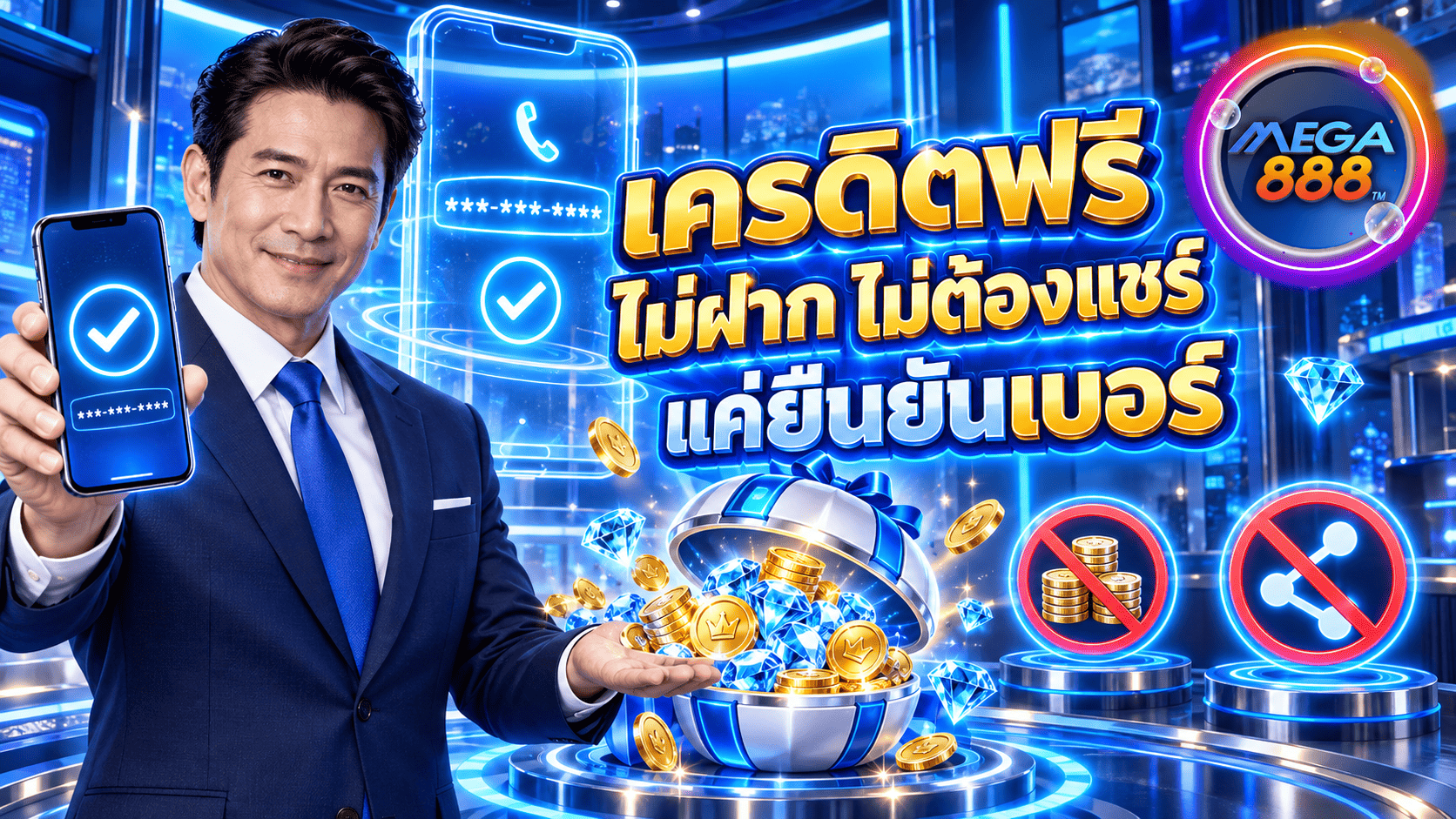 เครดิตฟรี ไม่ต้องฝาก